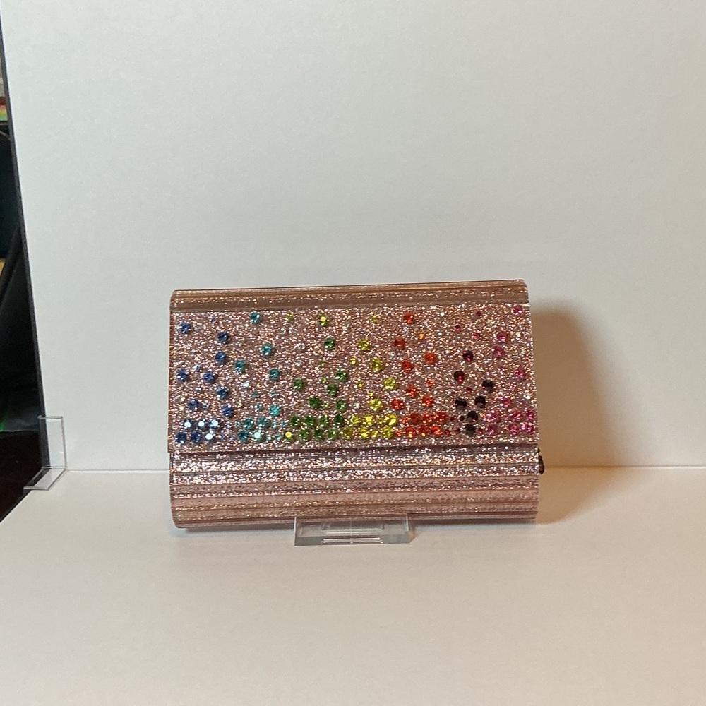 Kurt Geiger Party Glitter Envelope Clutch